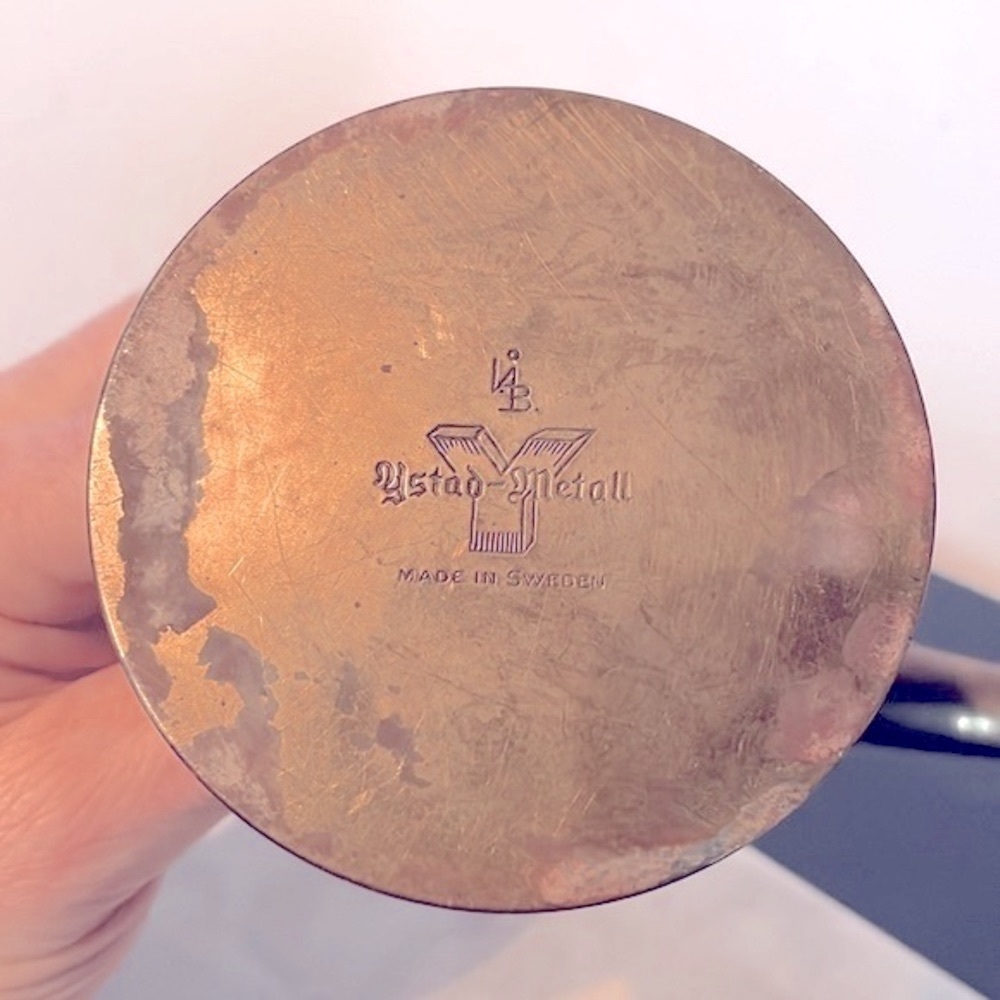 Ystad Metall Pair of Brass Bjork Liljan Candleholders Designed by Ivar Ahlenius - Picture 10 of 16